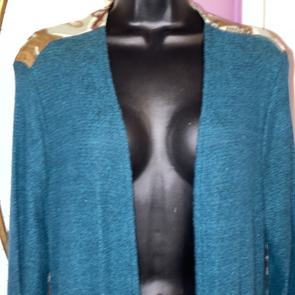 Green/Brown Ikat Kimono - Sizes 3X - Picture 2 of 11